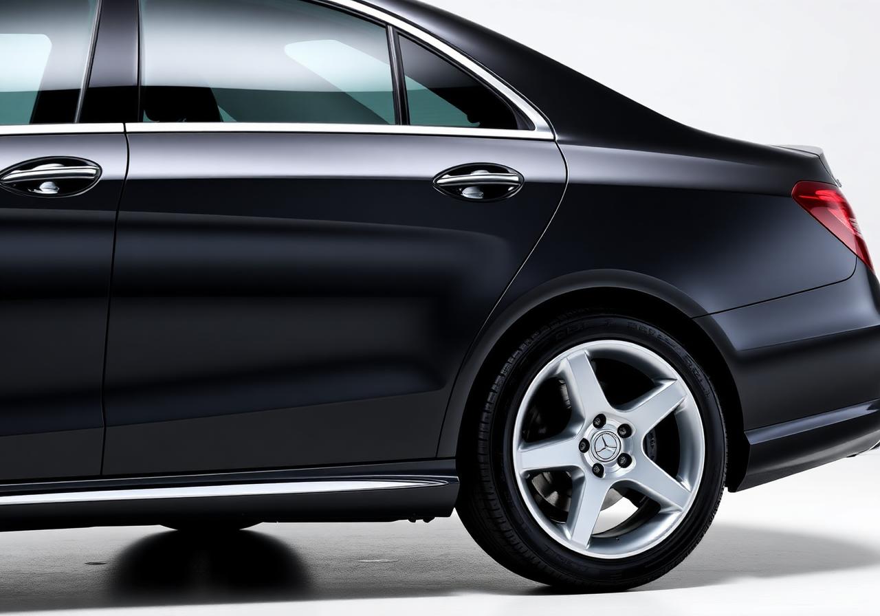 Glossy detailed luxury vehicle